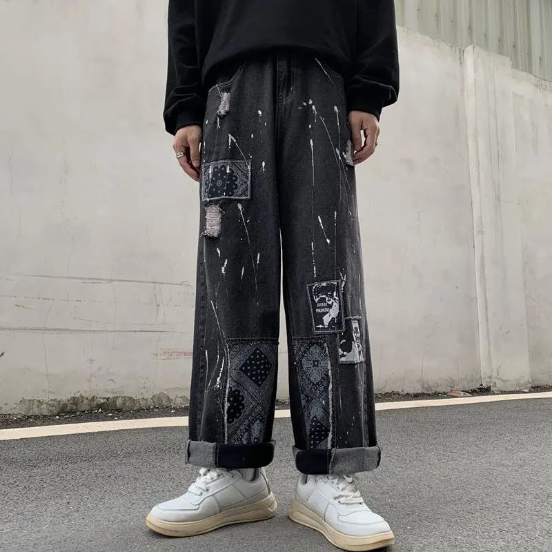 Men's And Women's Same Stitching Jeans