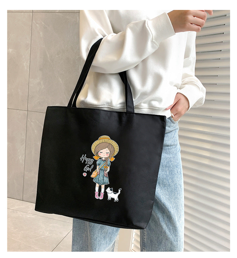 Women's Large Capacity Hand Carrying Canvas Bag