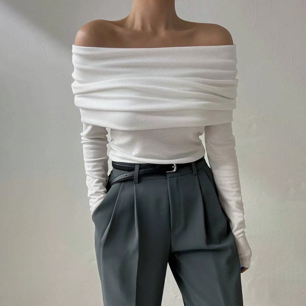Designer, Figure-flattering, Slimming Wrap-style Knit Sweater For Women