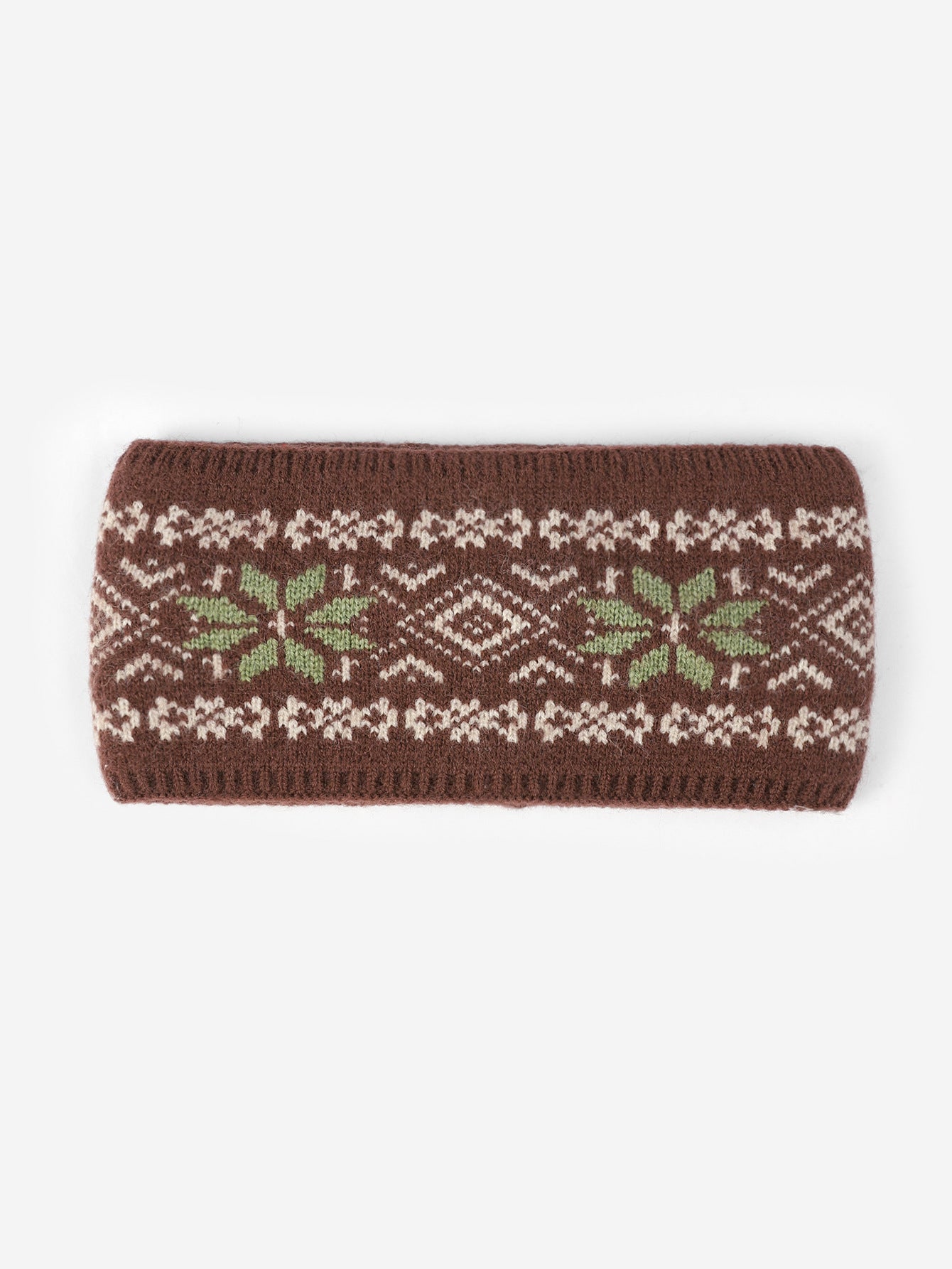Knitted Hairband With A Wide Brim