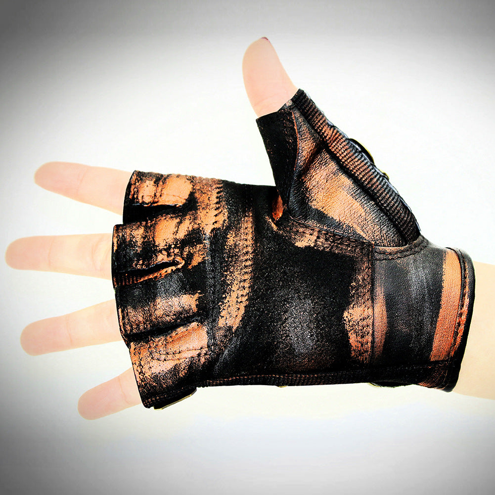 Steampunk Rock Lokomotiv Halvfingerhandsker Udendørs