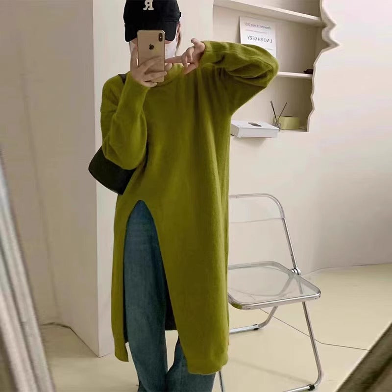 Mid-length Pullover Knitwear Dress Women