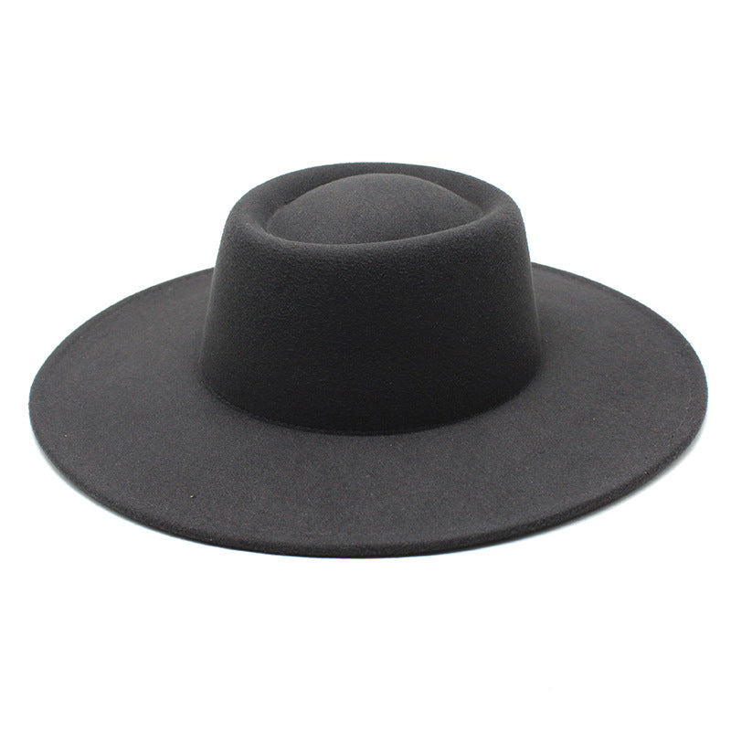 Men And Women Fashion Simple Felt Bowler Hat