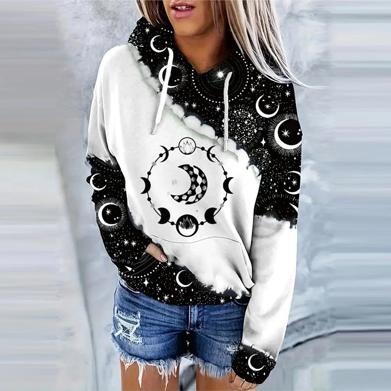 Digital Printing Stylish Fashion Ladies Hoodie Sweater
