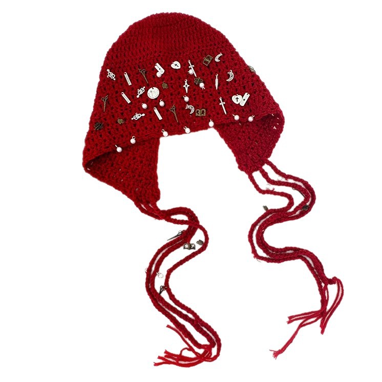 Hand-knitted Vintage-style Knit Cap