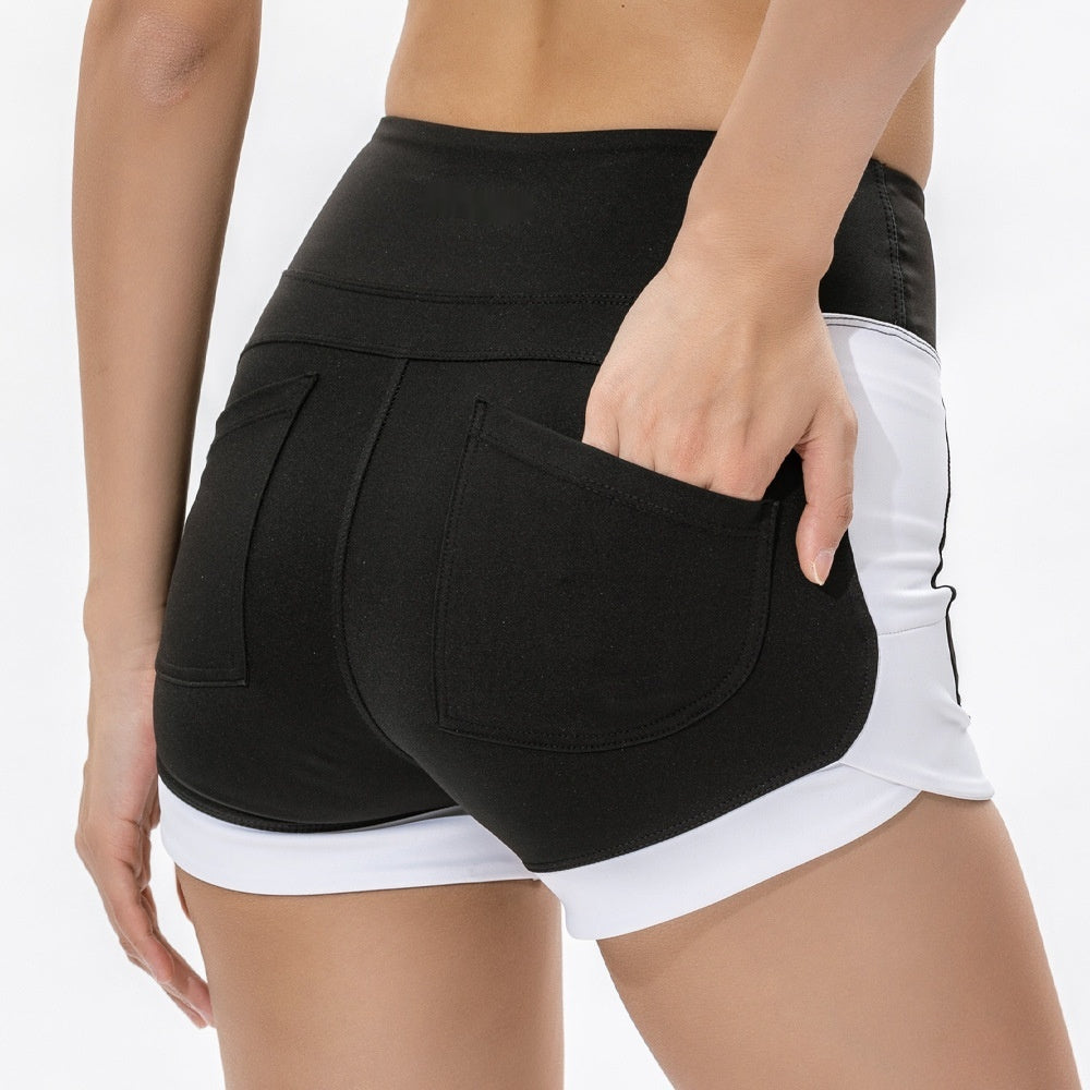Sports And Fitness High Waisted Hip Lifting Quick Drying Shorts