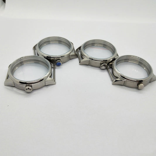 Silver Stainless Steel Shell Is Suitable For Eta6497 6498 Movement Sand Shell Light Shell
