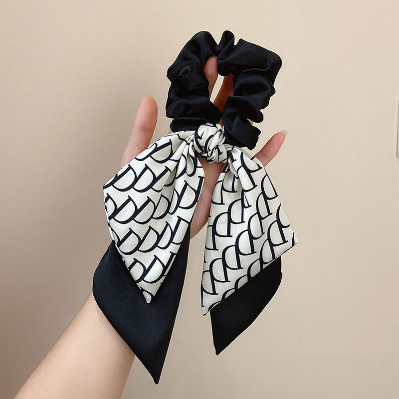 French Big Name Letter Headband Women's Tied Hair
