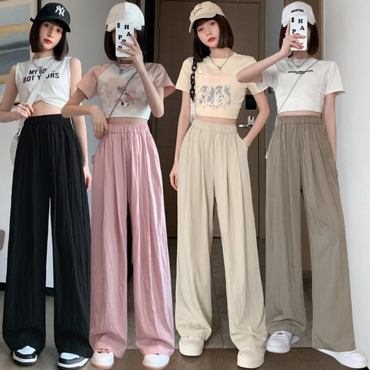 Summer High Waist Draped Casual Japanese Slouchy Style Yamamoto Trousers Cotton And Linen Casual Trousers