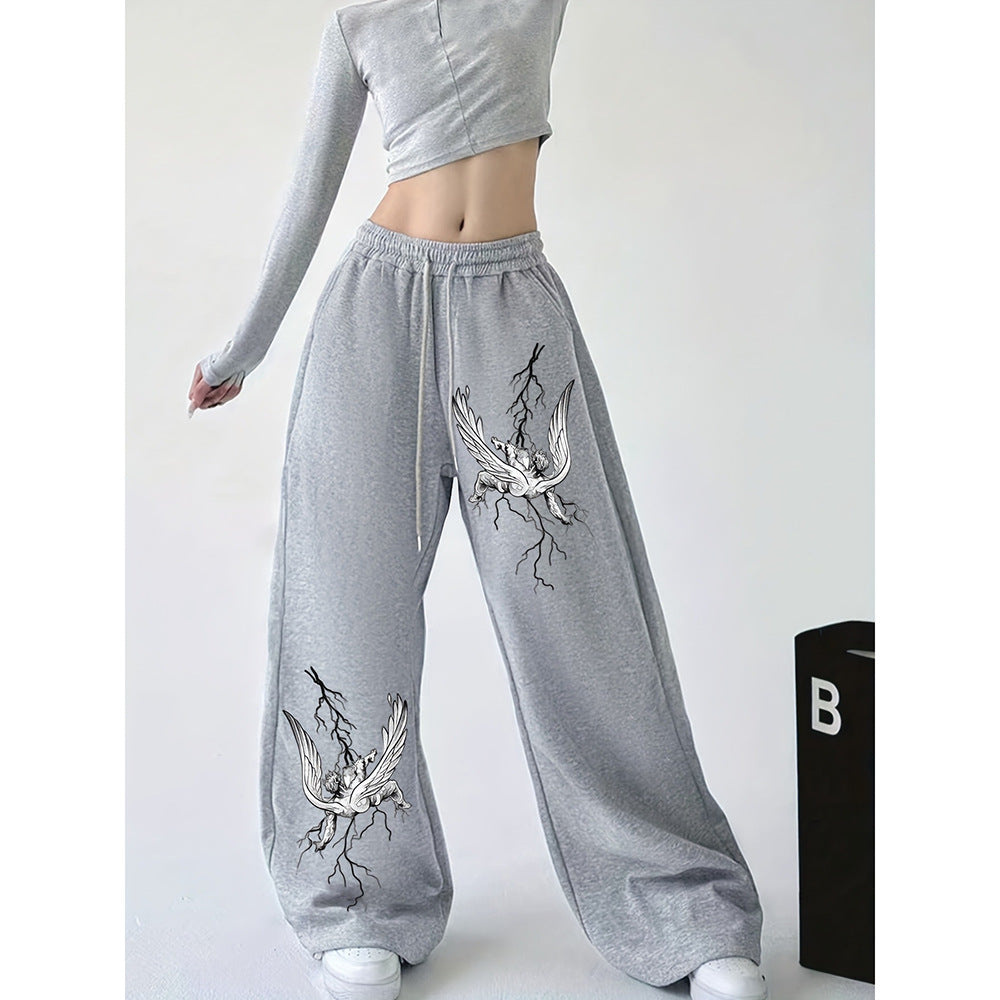 Womens Casual Loose-fitting Straight-legVersatile Long Pants