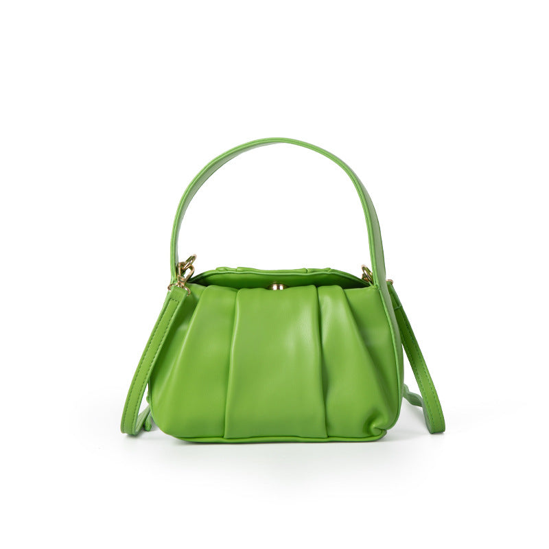 Crossbody Shoulder Bag Fashion Advanced Texture Pleated Portable Cloud Bag