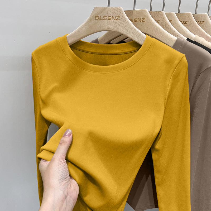 New Womens Crew-neck Long-sleeve T-shirt