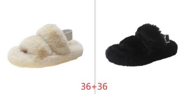 Zenda Vilde Hjemmesko i Pels til Kvinder