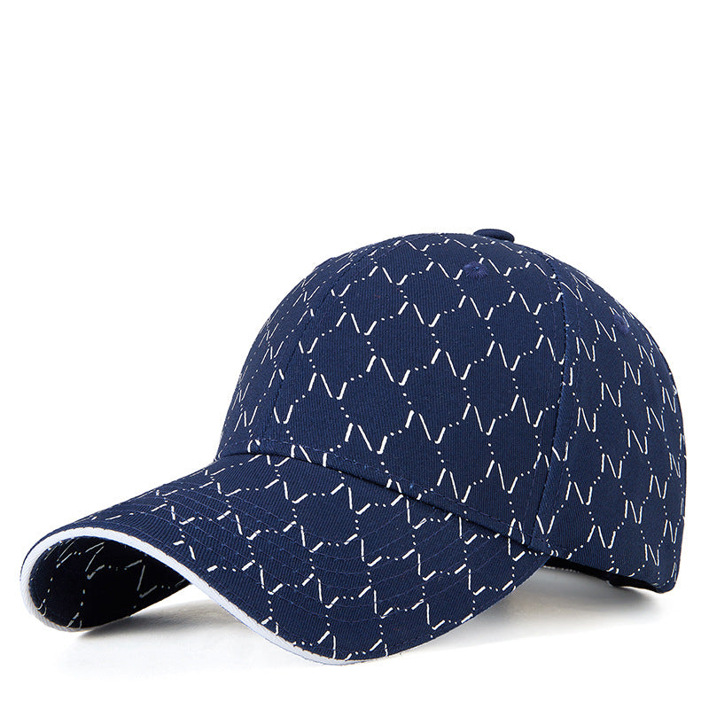 Korean Style Printed Baseball Cap Boy And Girl Sunshade