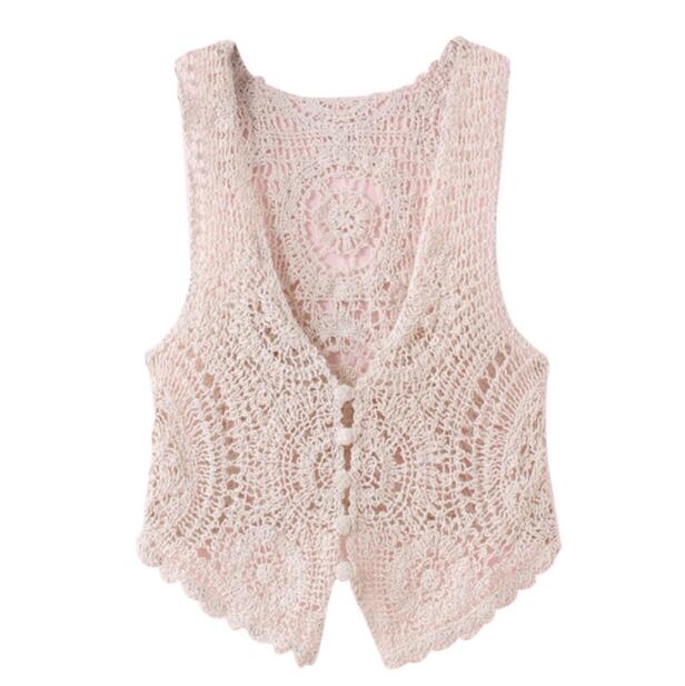 Ladies Summer Hollow Lace Thin Vest
