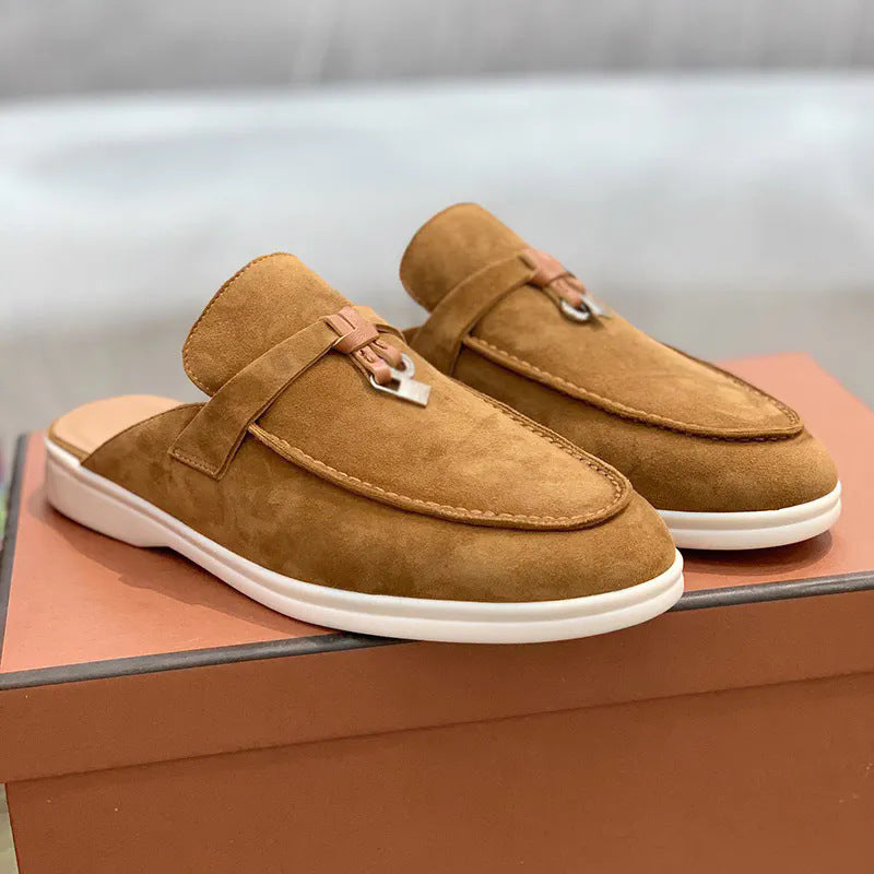Lightweight Closed-toe Slippers Casual Large Size Flats