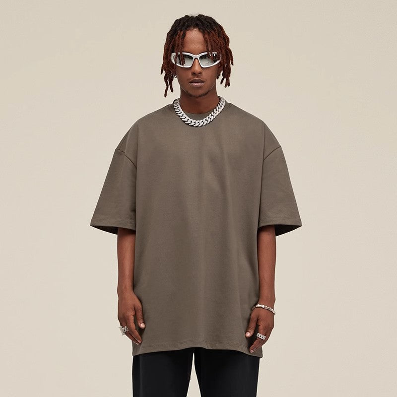 Solid Color Loose Half-sleeved T-shirt