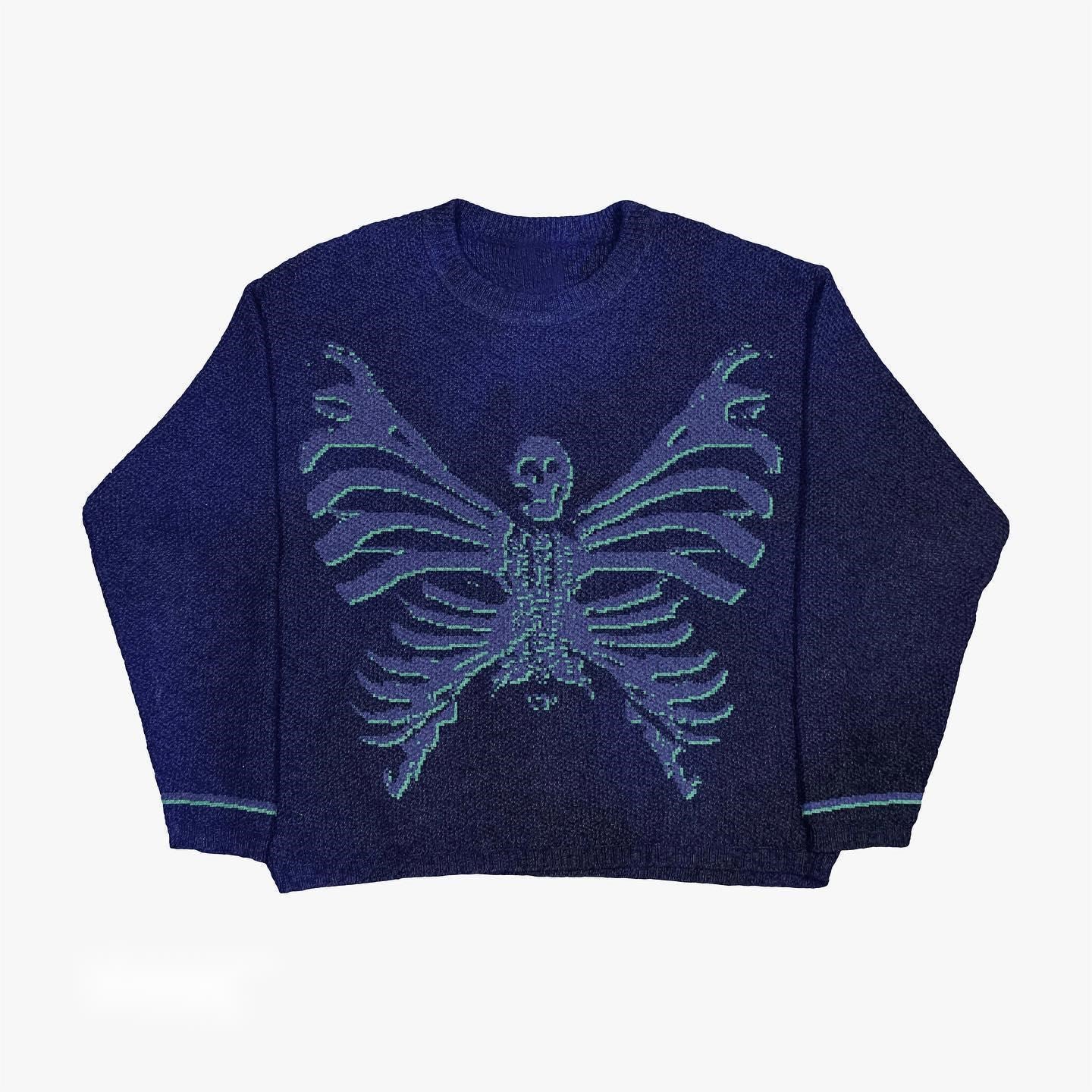 Men's Creative Pattern Printing Loose Casual Sweater