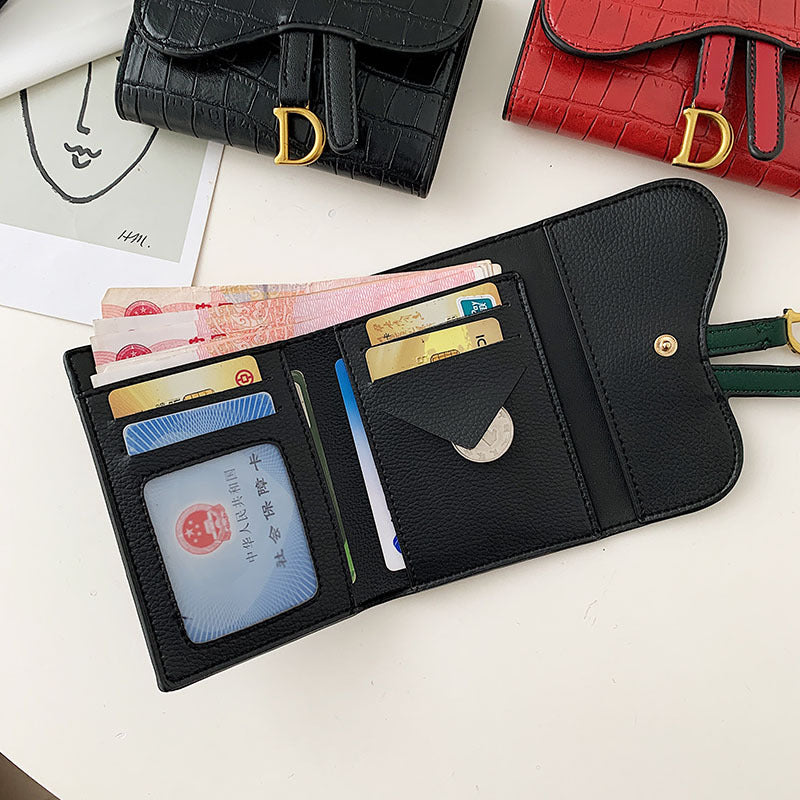 Women's Fashion D-shaped Buckle Zero Wallet