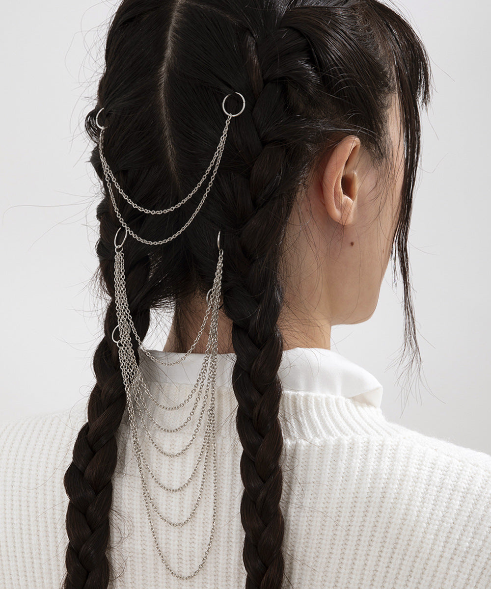 Ornaments Temperament Multi-layer Tassel Chain Set Hair Accessories