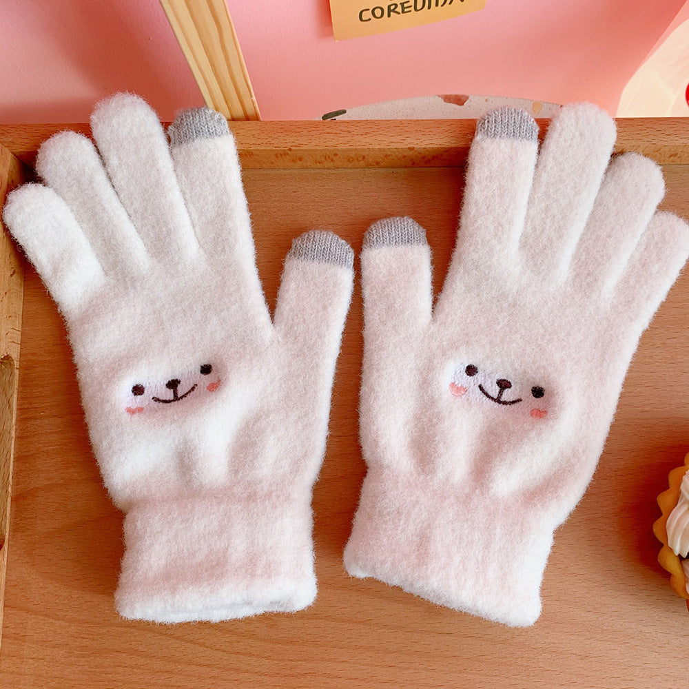Student Japanese Girl Heart Full Finger Five-finger Gloves