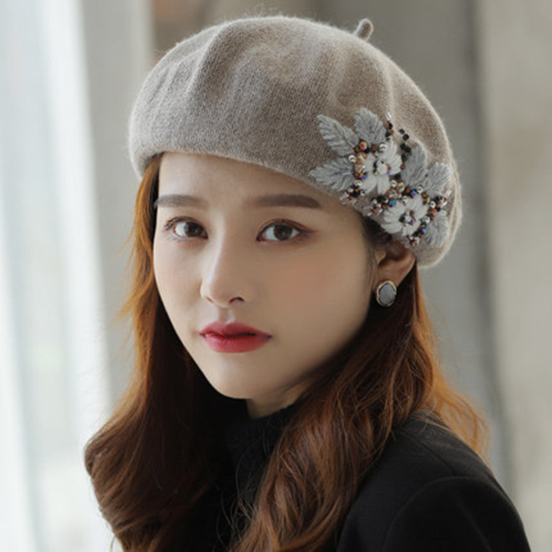 Korean Style All-match Warm Wool Hooded Hat