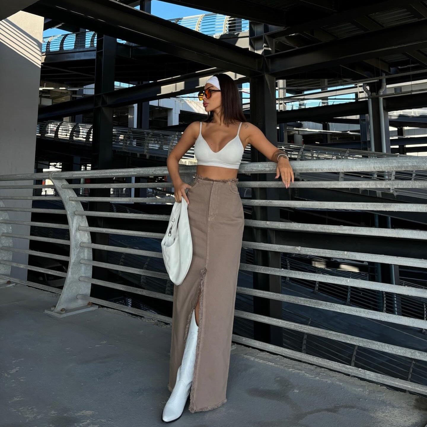 Line Midi Dress Women's Fashion Spring And Summer