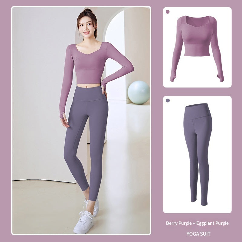 New Women's Running Training Nude Tight-fitting Fitness Exercise