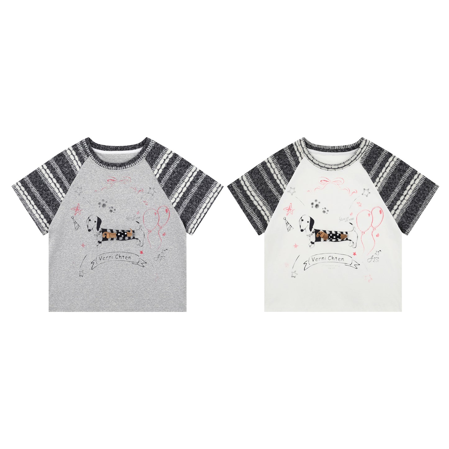 Real Shot Retro Spicy Girl Simple Short Sleeve T-shirt