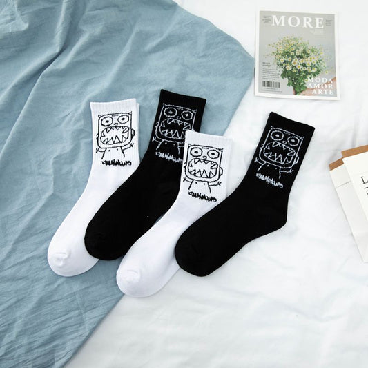 Korean Version Of Street Skateboard Basketball Socks