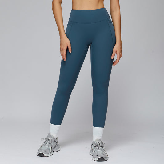 Nude Feel Trousers High Waist Belly Contracting And Close-fitting Yoga Pants