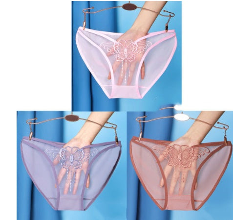 Butterfly High Elastic Breathable Transparent Briefs