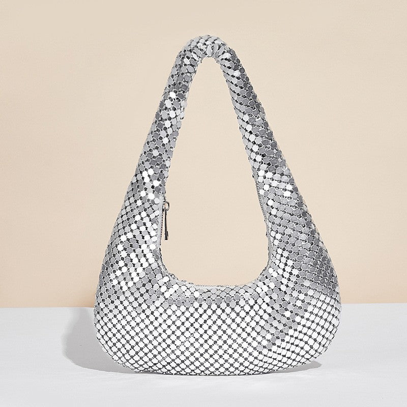 Women's Underarm Bag Aluminum Sheet Dinner Party Fashion Handbag