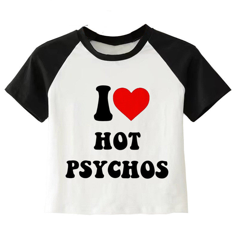 Short Sleeved Round Neck With Exposed Navel