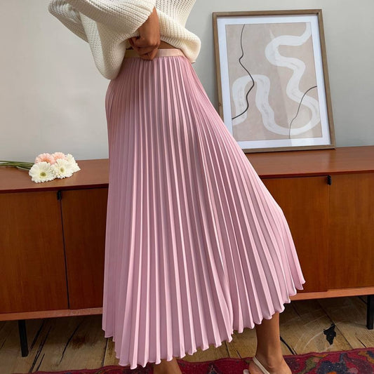 Women's Casual Versatile Pleated Organ Skirt
