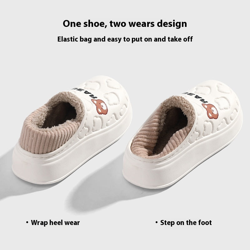 Eva Waterproof Cotton Slippers Women's Winter
