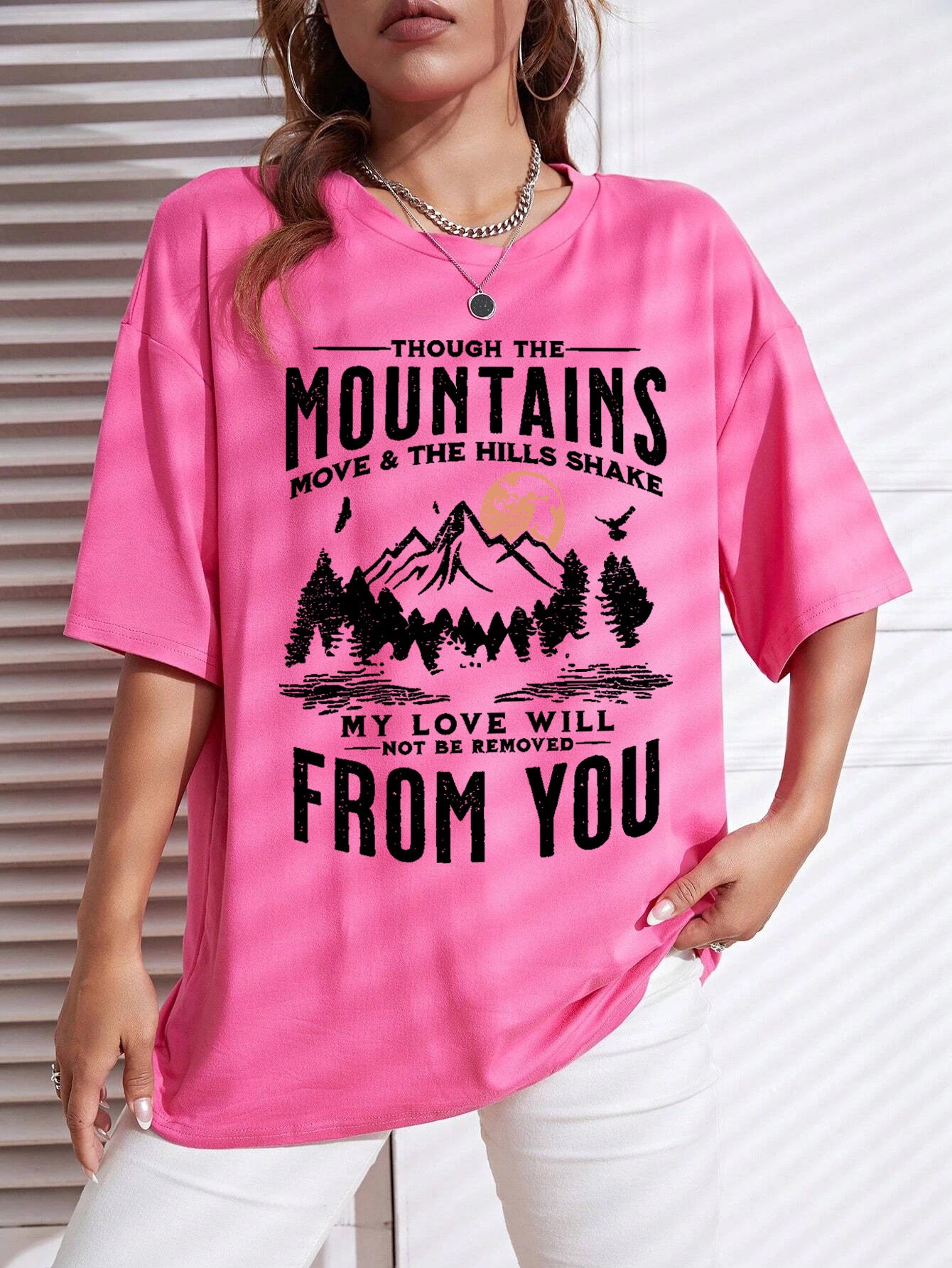 Women's Cotton T-shirt Sunset Print