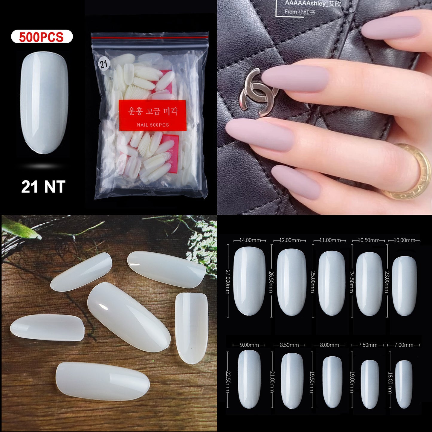 French Pointed Non-marking Ballet Transparent