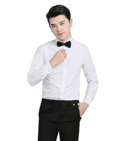 Wedding Dress Choir Performance Shirt Long Sleeve