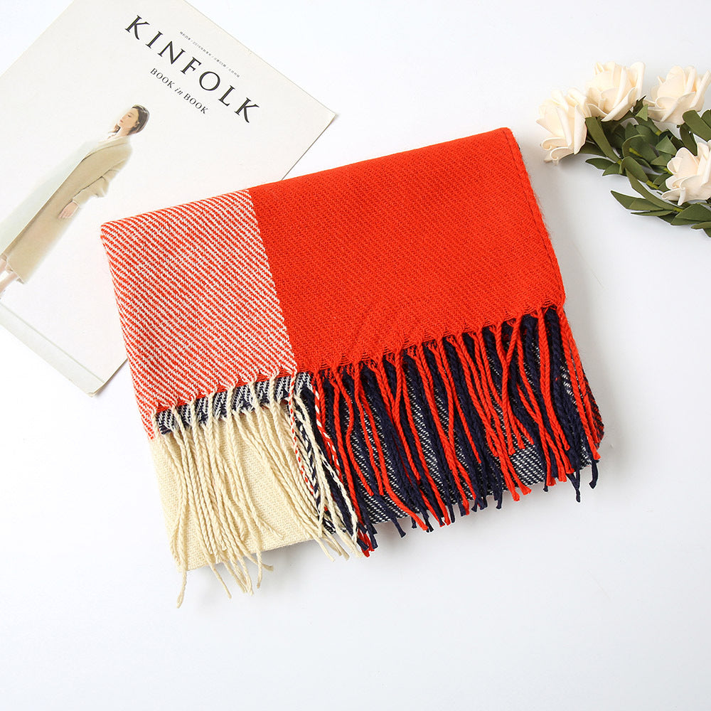 New Autumn And Winter Cashmere Plaid Scarf