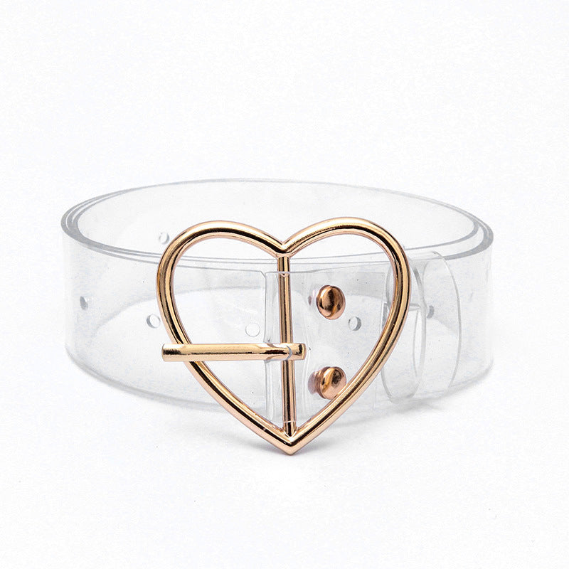 Transparent Pin Buckle Belt