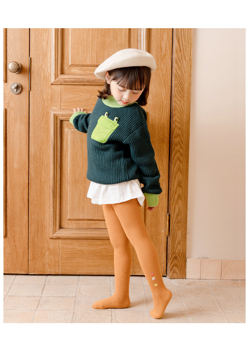 Girls' Leggings For Autumn And Winter New Korean Version Of Cartoon Animal Children's Leggings