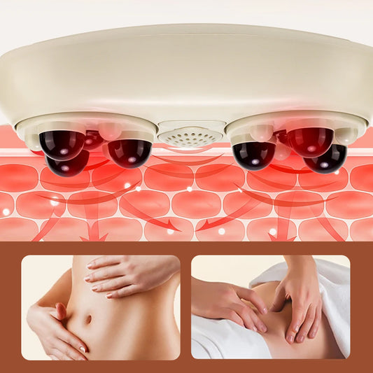 Smart Abdominal Massager With Heat Therapy 3D Kneading Auto Direction Change Portable Home Use