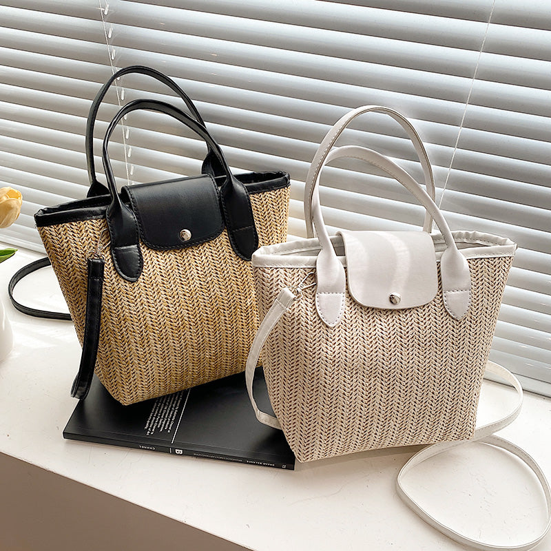 Ladies New Large Capacity Straw Tote Bag