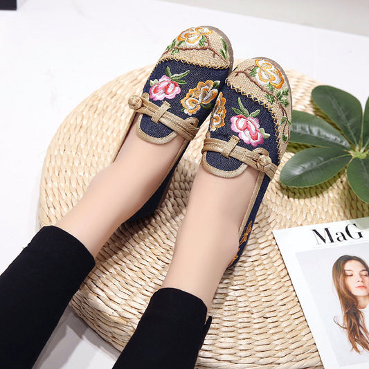 Comfortable And Breathable Embroidered Shoes