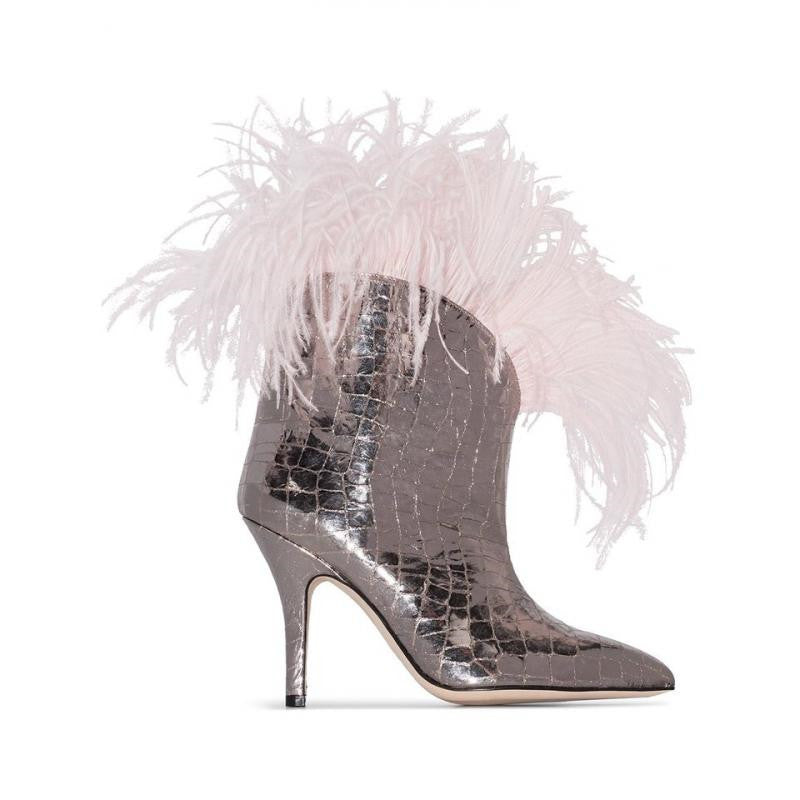 Women's Pointed Toe Stiletto Sleeve Booties