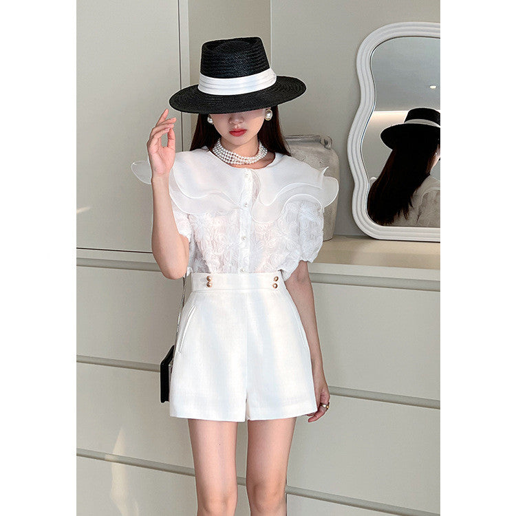 High Waist Slim Loose Trousers Straight Leg Wide Leg Trousers