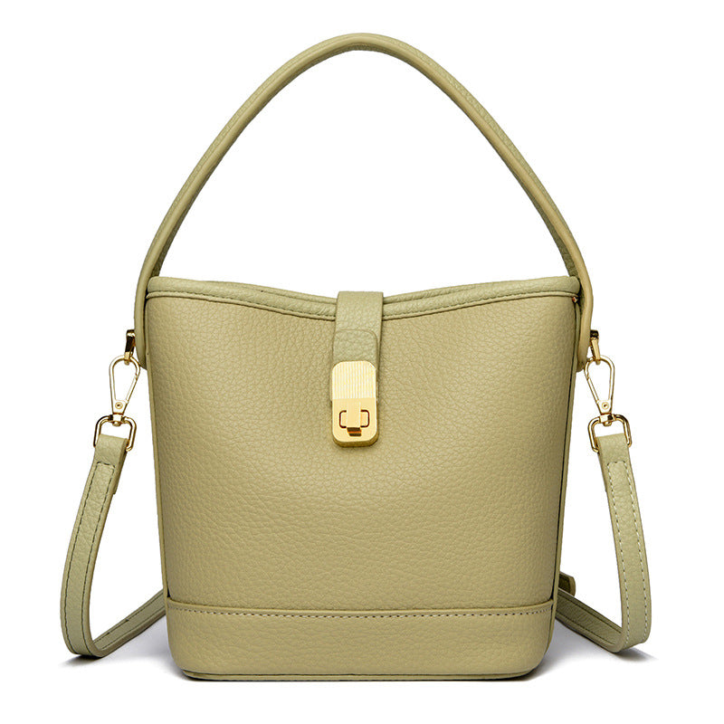 Fashionable Minimalist Multi-layer Single Shoulder Bag Niche Versatile Soft Leather