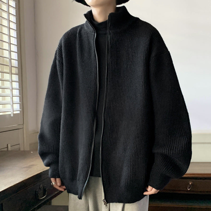 Men's Knitted Shirt Idle Style High-grade Japanese-style Retro Loose