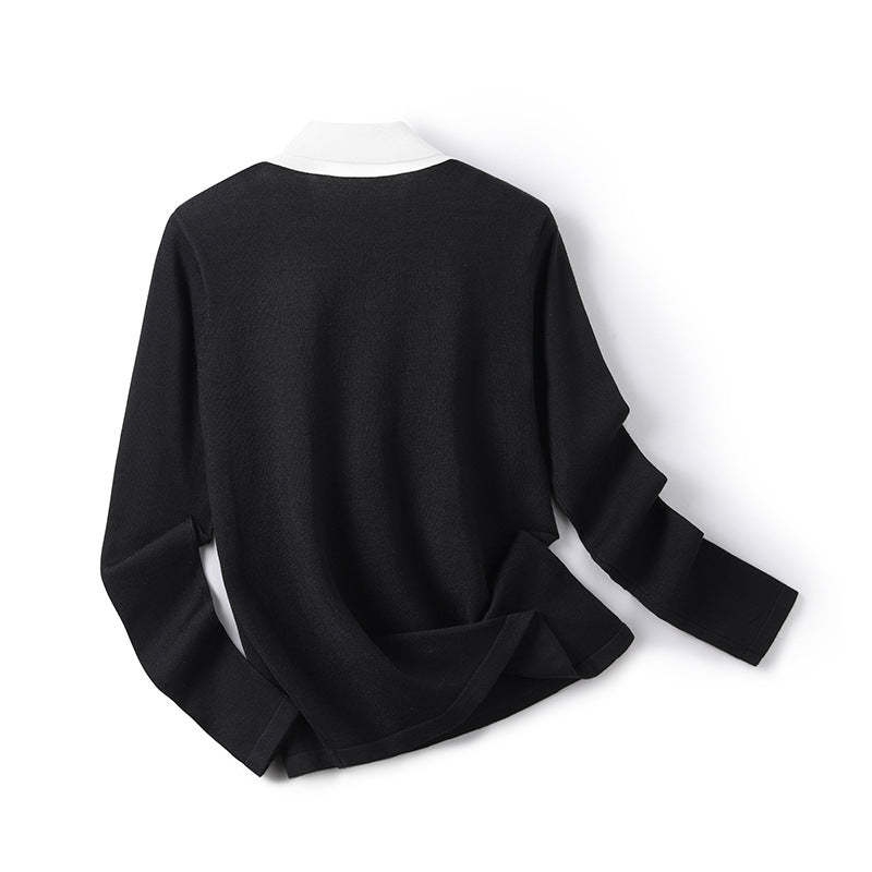 French Style Artistic Simple Professional Style Long Sleeve Tie Top